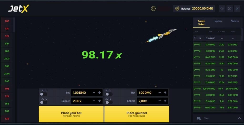 jetx betting game